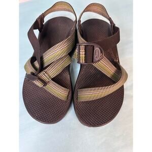 Chaco Men's Mega Z Cloud sandals olive/army green woven strap Size 8